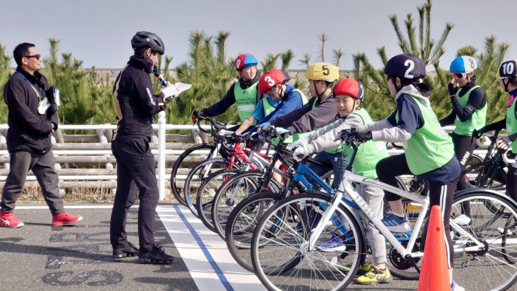 なとりスーパーキッズ育成プロジェクト　自転車競技体験会